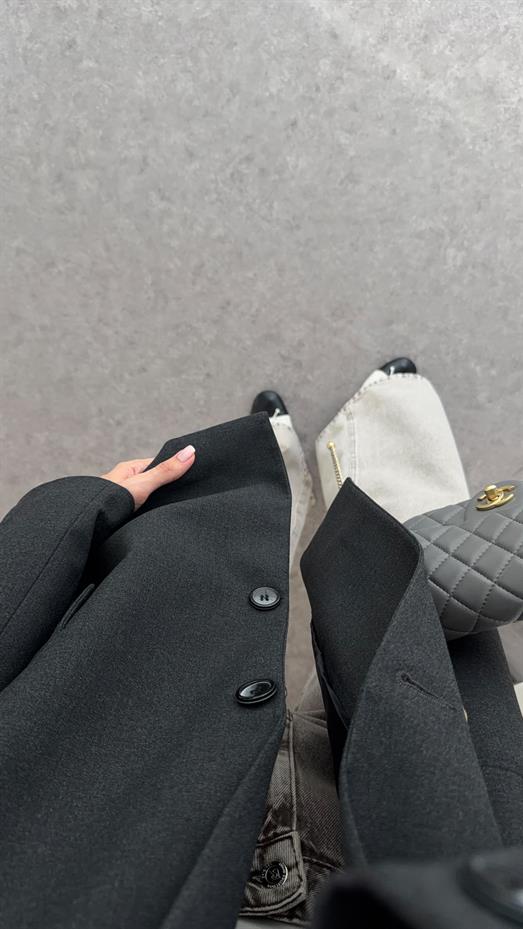 Oversize Antrasit Blazer