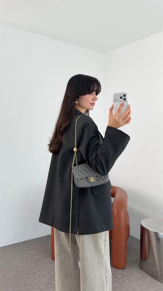 Oversize Antrasit Blazer