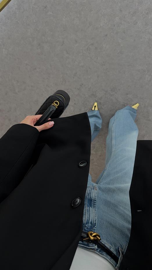 Oversize Siyah Blazer