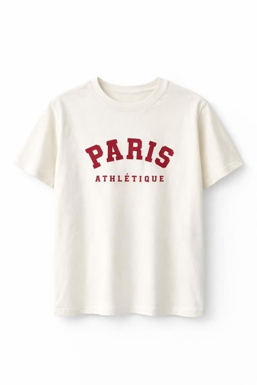 Paris Beyaz Tshirt