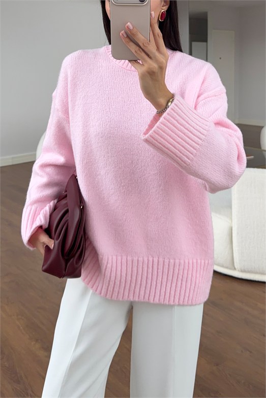 Pembe Yarım Balıkçı Rahat Kesim Kazak