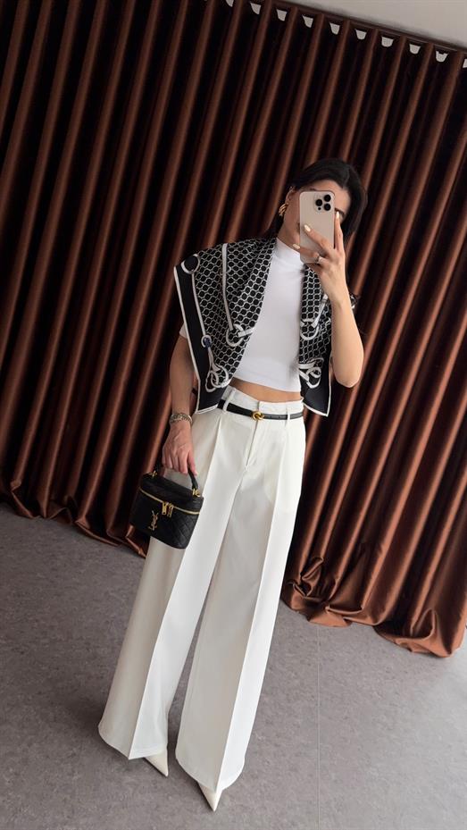 Poliviskon Beyaz Pantolon