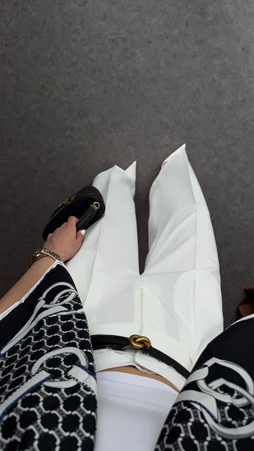 Poliviskon Beyaz Pantolon