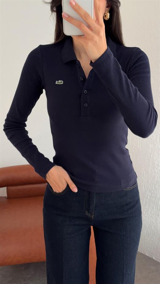 Polo Yaka Lacivert Kaşkorse Basic