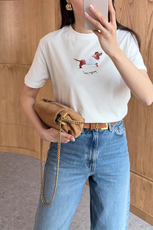 Pourquoi Pas Beyaz Tshirt