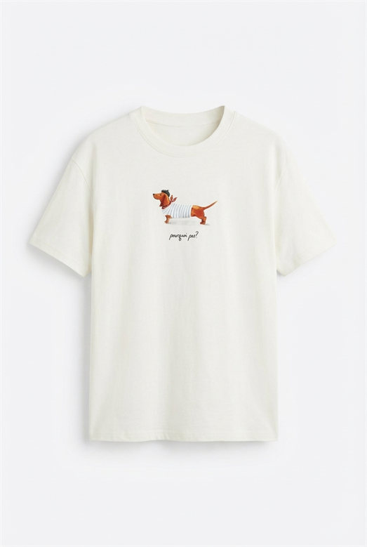 Pourquoi Pas Beyaz Tshirt