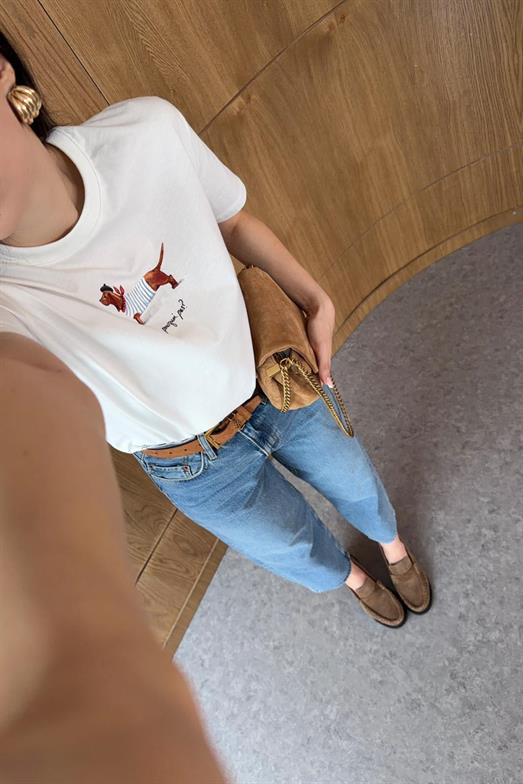 Pourquoi Pas Beyaz Tshirt