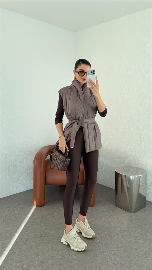 Premium Acı Kahve Disco Tayt