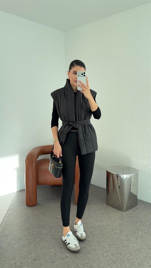 Premium Siyah Disco Tayt