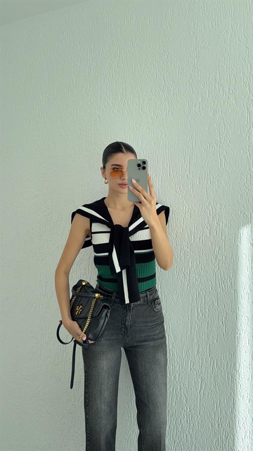 Renkli Denizci Triko