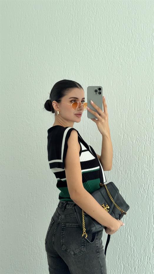 Renkli Denizci Triko