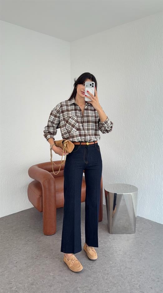 Rins Yıkama Flare Jean