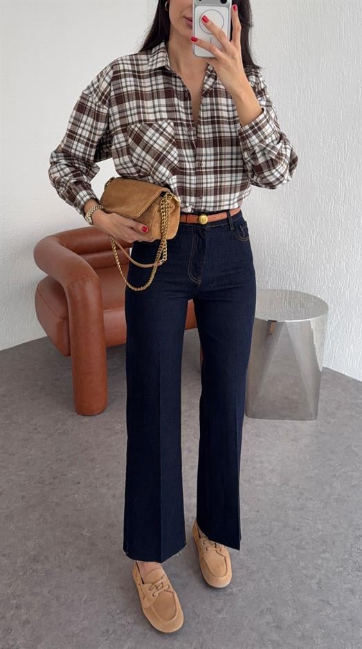 Rins Yıkama Flare Jean