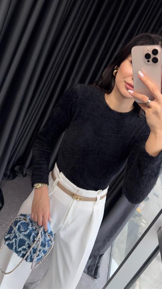 Sakallı Basic Lacivert Triko