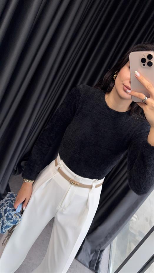 Sakallı Basic Lacivert Triko