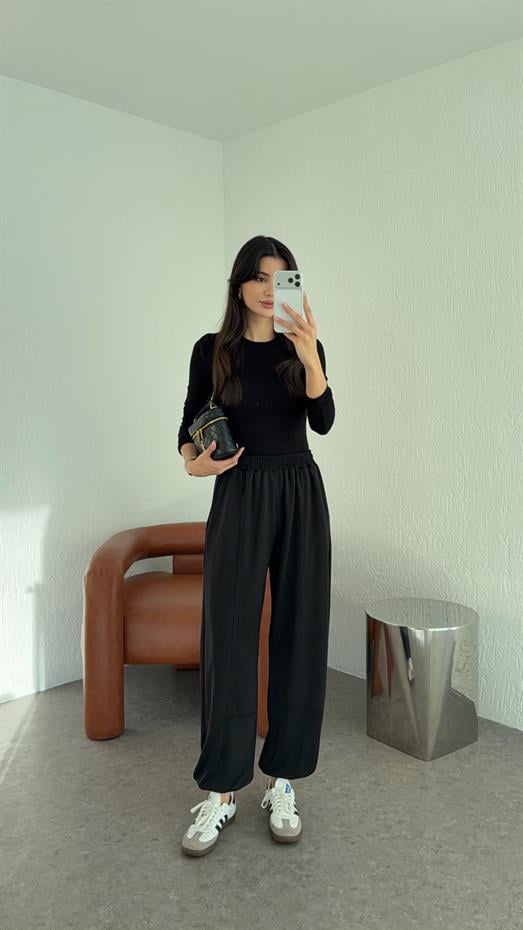 Şalvar Siyah Eşofman Altı