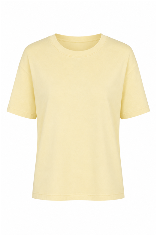 Sarı Basic Premium Tshirt