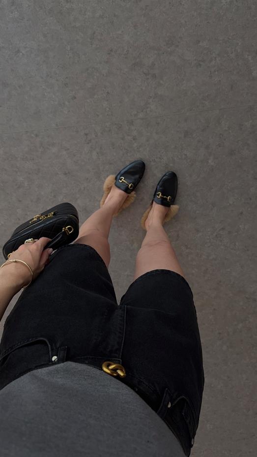 Şehir Boy Antrasit Denim Şort