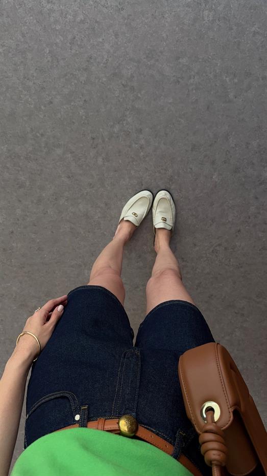 Şehir Boy Lacivert Denim Şort