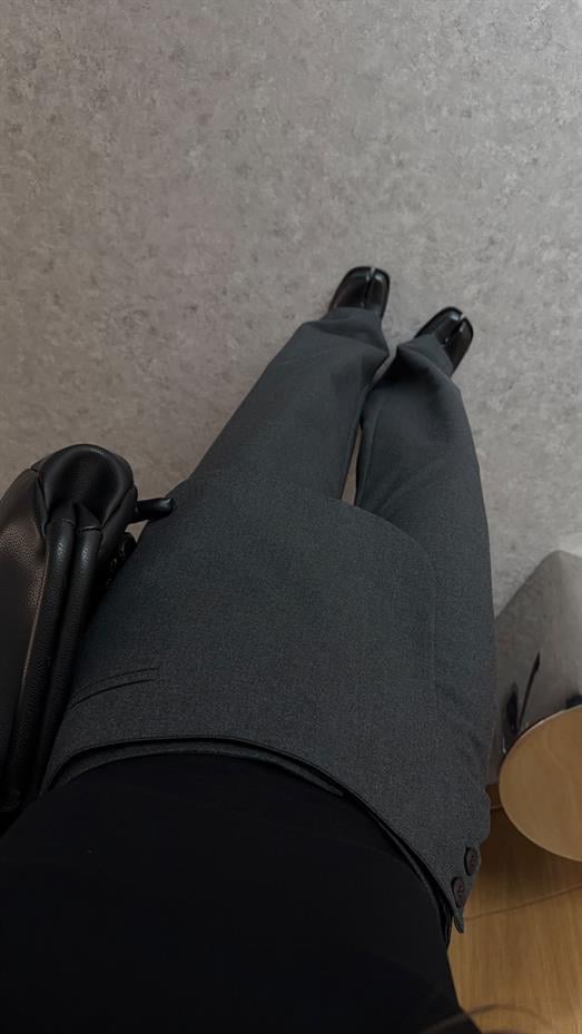 Seyyar Parçalı Antrasit Pantolon