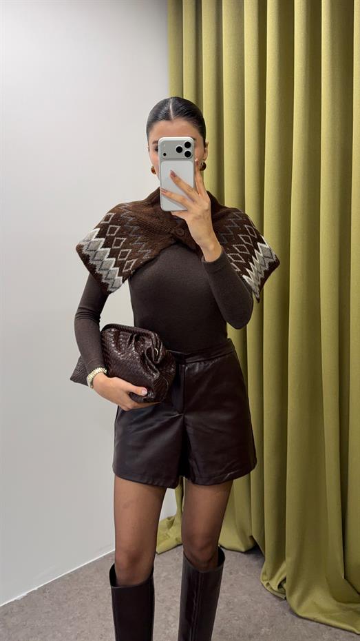 Seyyar Yaka Kahve Atkı