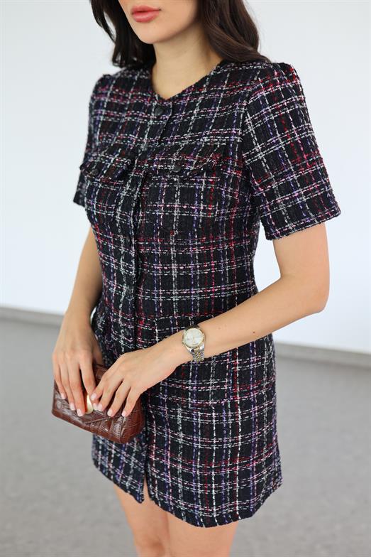 Simli İplik Tüvit Elbise