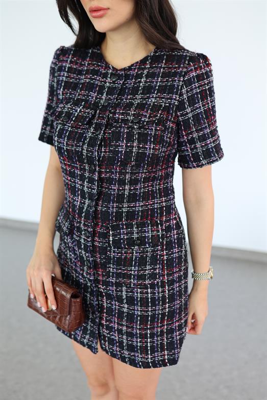 Simli İplik Tüvit Elbise