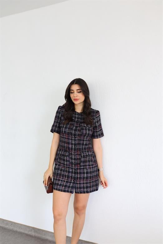 Simli İplik Tüvit Elbise