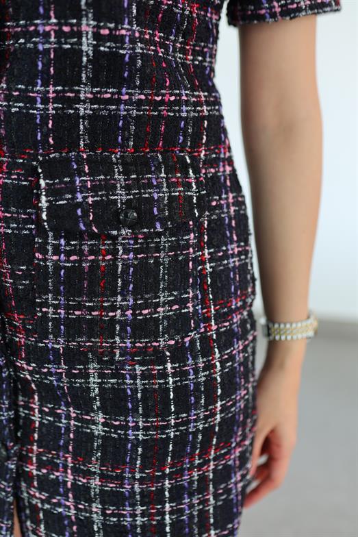 Simli İplik Tüvit Elbise