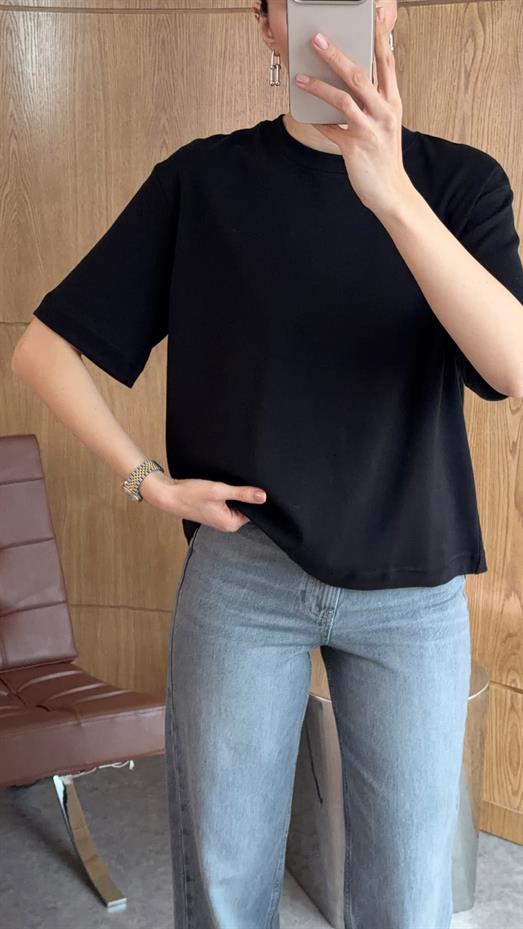 Siyah Basic Premium Tshirt