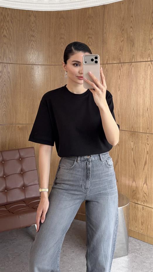 Siyah Basic Premium Tshirt