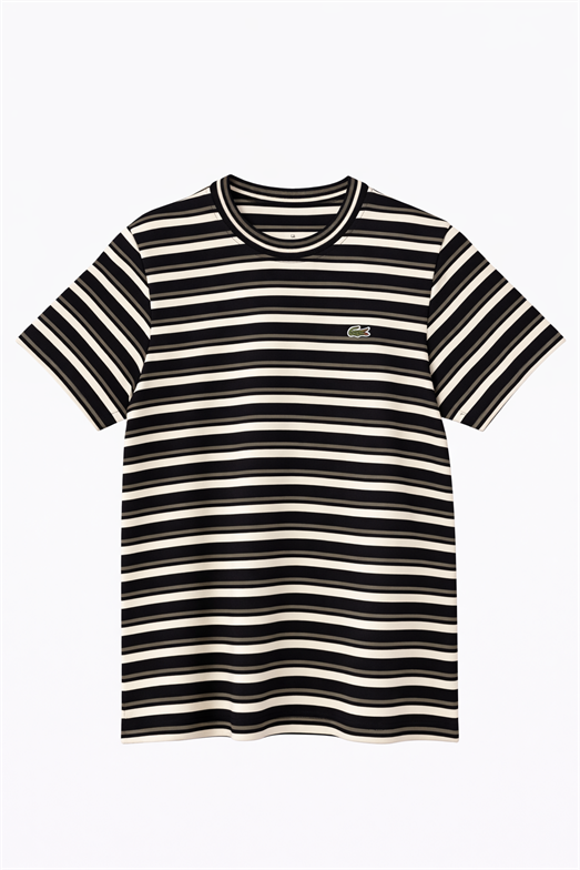 Siyah Çizgili Coste Tshirt