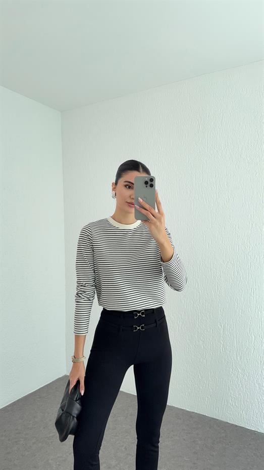 Siyah Çizgili Tok Basic