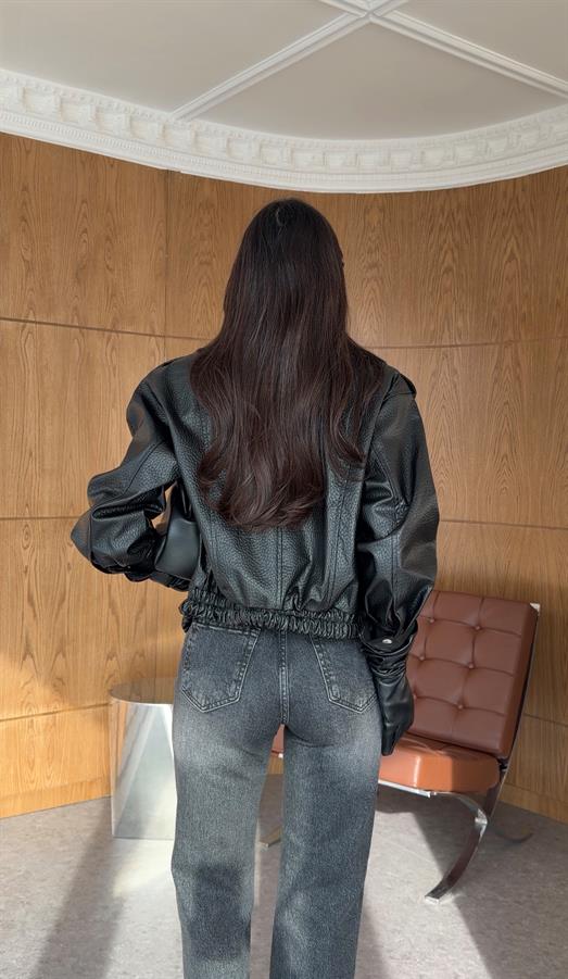 Siyah Premium Deri Ceket