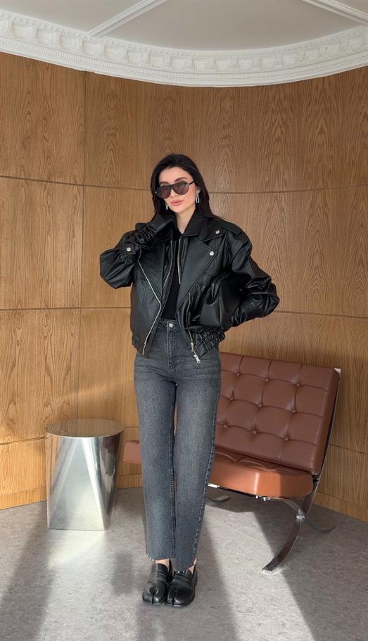 Siyah Premium Deri Ceket