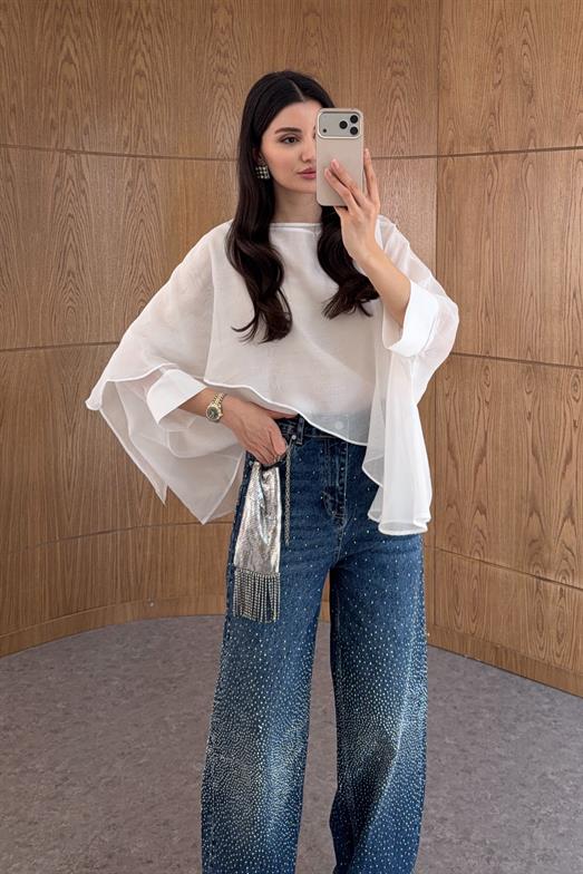 Soft Aura Beyaz Bluz