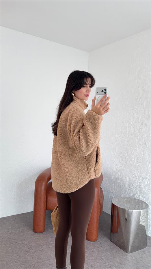 Sütlü Kahverengi Teddy Sweat
