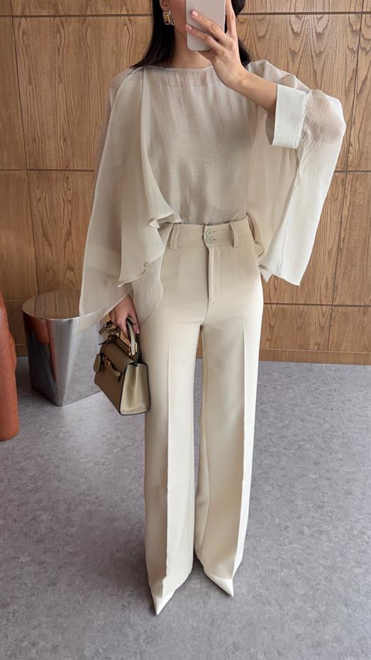 Tok Doku Premium Bej Pantolon