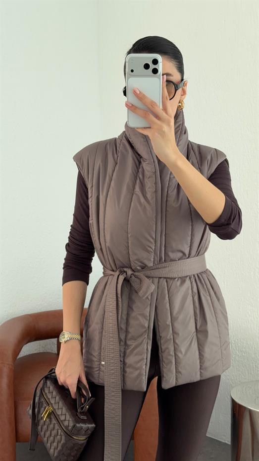 Triko Garnili Vizon Yelek