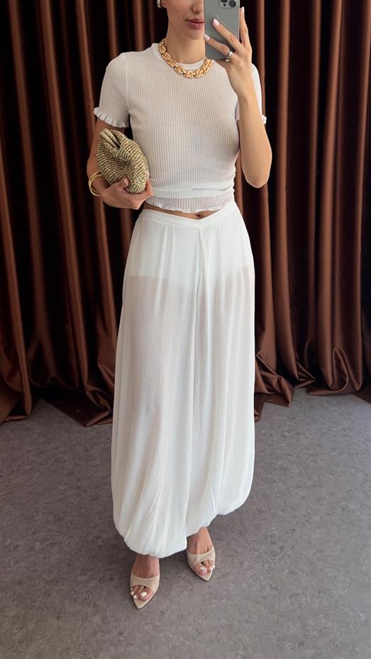 V Kesim Beyaz Şalvar