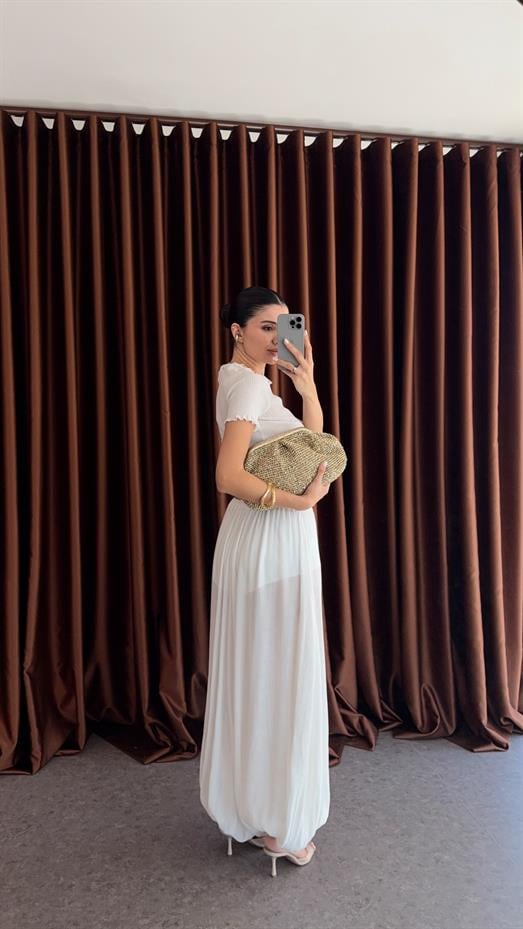 V Kesim Beyaz Şalvar