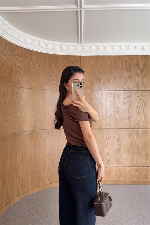 Wide Leg Lacivert Jean