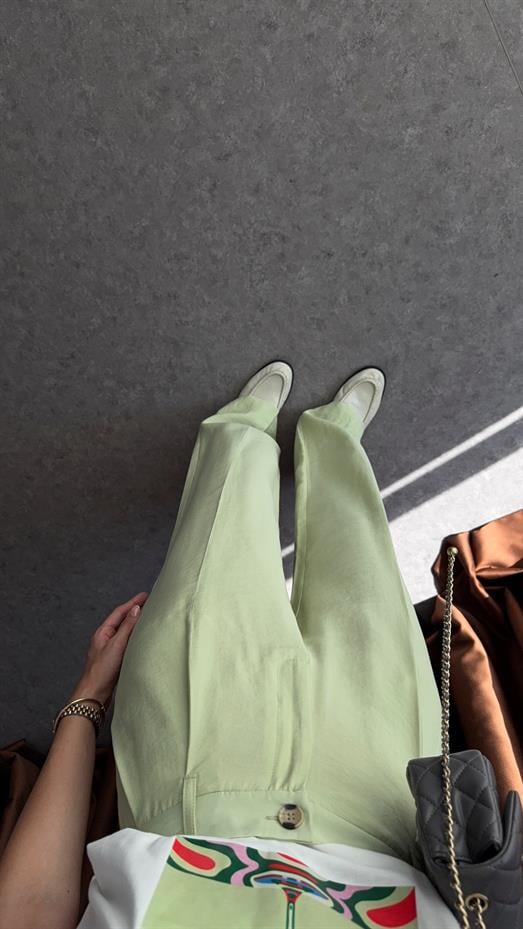 Yazlık Mint Pantolon
