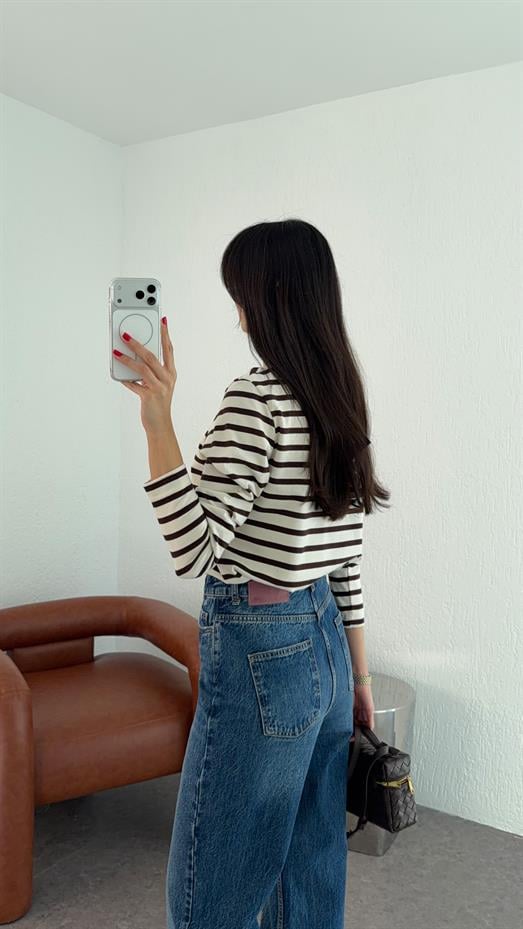 Yıkamalı Koyu Palazzo Jean