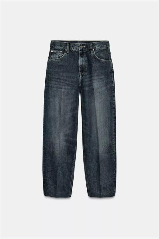 Yıkamalı Lacivert Skater Jean