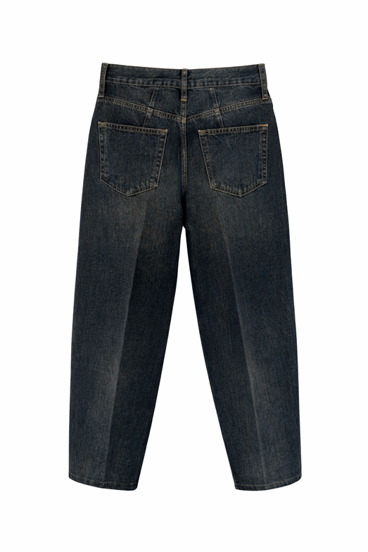 Yıkamalı Lacivert Skater Jean