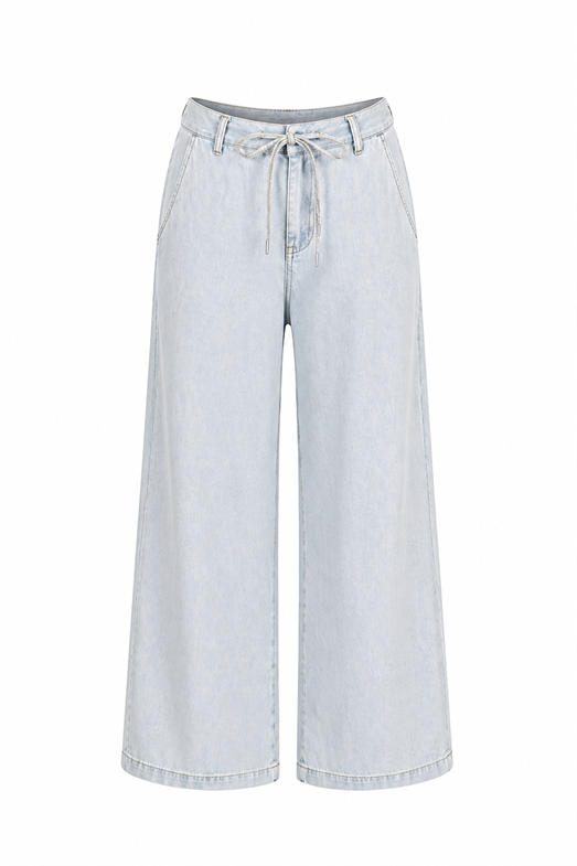 Yıkamalı Mavi İkili Denim Takım