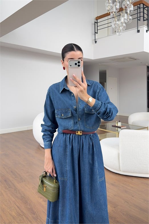 Yumuşak Denim Gömlek 