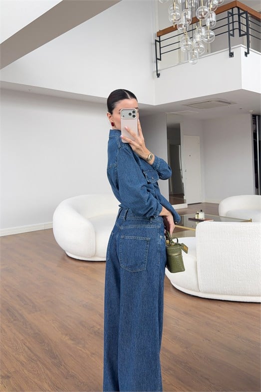 Yumuşak Denim Pantolon 