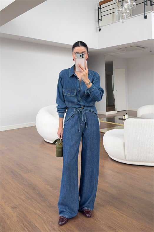 Yumuşak Denim Pantolon 